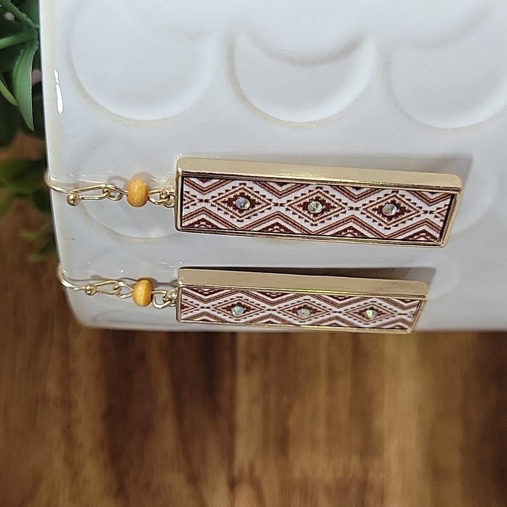TRIBAL SPARKLE DROP EARRINGS